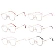 Damskie okulary półramki kocie zerówki do komputera BLUE LIGHT 25142 Złoty/Czarny