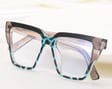 Okulary damskie kocie zerówki do komputera BLUE LIGHT 25143C Czarny/Niebieski/Szary