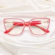 Damskie okulary kocie oczy zerówki do komputera BLUE LIGHT 25150 Czarne