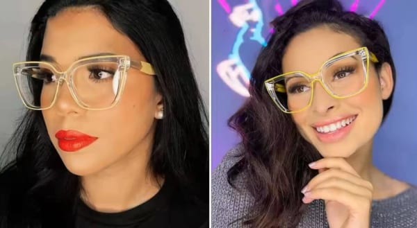 Damskie okulary kocie oczy zerówki do komputera BLUE LIGHT 25150 Czarne