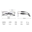 Damskie okulary kocie oczy zerówki do komputera BLUE LIGHT 25150 Czarne