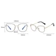 2w1 Okulary damskie do komputera + nakładka przeciwsłoneczna na magnes Clip-On 25162B panterka/złoty