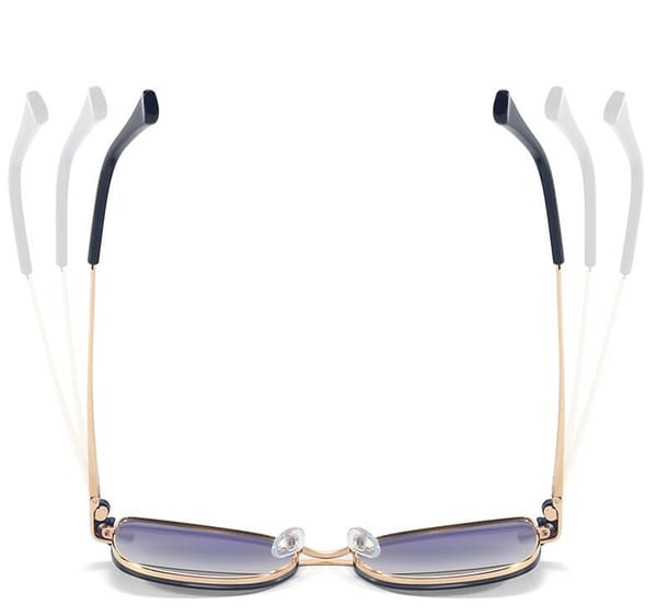 2w1 Okulary damskie do komputera + nakładka przeciwsłoneczna na magnes Clip-On 25162B panterka/złoty