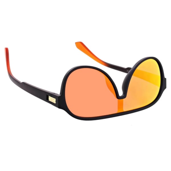Okulary przeciwsłoneczne Pilotki lustrzane z filtrem UV400 SVM-19C czarne/pomarańczowe