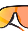 Okulary przeciwsłoneczne Pilotki lustrzane z filtrem UV400 SVM-19C czarne/pomarańczowe