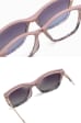 2w1 Okulary damskie do komputera + nakładka przeciwsłoneczna na magnes Clip-On 25161D szary/różowy