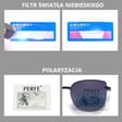 2w1 Okulary damskie do komputera + nakładka przeciwsłoneczna na magnes Clip-On 25161D szary/różowy