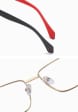 Metalowe męskie okulary zerówki z filtrem Blue Light do komputera 25141B czarne/srebrne + akcesoria