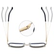 Damskie owalne okulary zerówki do komputera BLUE LIGHT na teleskopach 25155C Zielony/Złoty