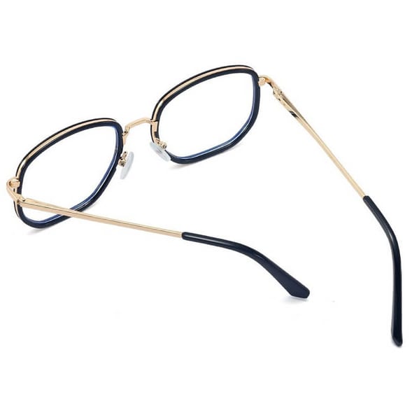 Damskie owalne okulary zerówki do komputera BLUE LIGHT na teleskopach 25155D Brązowy/Złoty