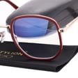 Damskie owalne okulary zerówki do komputera BLUE LIGHT na teleskopach 25155D Brązowy/Złoty 