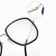 Damskie owalne okulary zerówki do komputera BLUE LIGHT na teleskopach 25155D Brązowy/Złoty 
