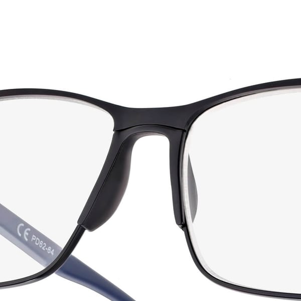 Plusy +3.50 Męskie okulary do czytania korekcyjne ST336 czarny/granat