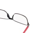 Plusy +3.00 Męskie okulary do czytania korekcyjne ST337 grafit/czerwony