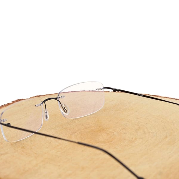 Bezramkowe okulary zerówki do komputera z filtrami Antyreflex + Blue Light STL275 czarne