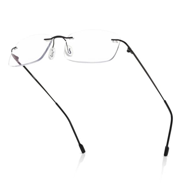 Bezramkowe okulary zerówki do komputera z filtrami Antyreflex + Blue Light STL275 czarne
