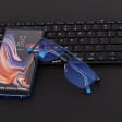 Męskie okulary PREMIUM +0.50 do czytania i komputera Blue Light+Antyrefleks STL280 niebieskie