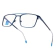 Męskie okulary PREMIUM +0.50 do czytania i komputera Blue Light+Antyrefleks STL280 niebieskie