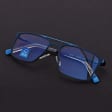 Męskie okulary PREMIUM +0.50 do czytania i komputera Blue Light+Antyrefleks STL280 niebieskie
