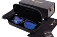 Męskie okulary PREMIUM +2.50 do czytania i komputera Blue Light+Antyrefleks STL280 niebieskie