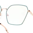 Damskie okulary PREMIUM +1.75 do czytania i komputera Blue Light+Antyrefleks STL285 złoty/zielony