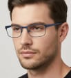 Męskie oprawki korekcyjne zerówki okulary prostokątne M3C szare