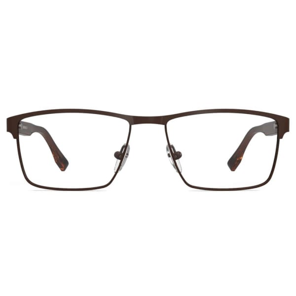 Męskie oprawki korekcyjne okulary zerówki 876C brązowe
