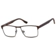 Męskie oprawki korekcyjne okulary zerówki 876C brązowe