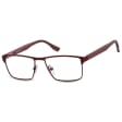 Męskie oprawki korekcyjne okulary zerówki 876D bordowe