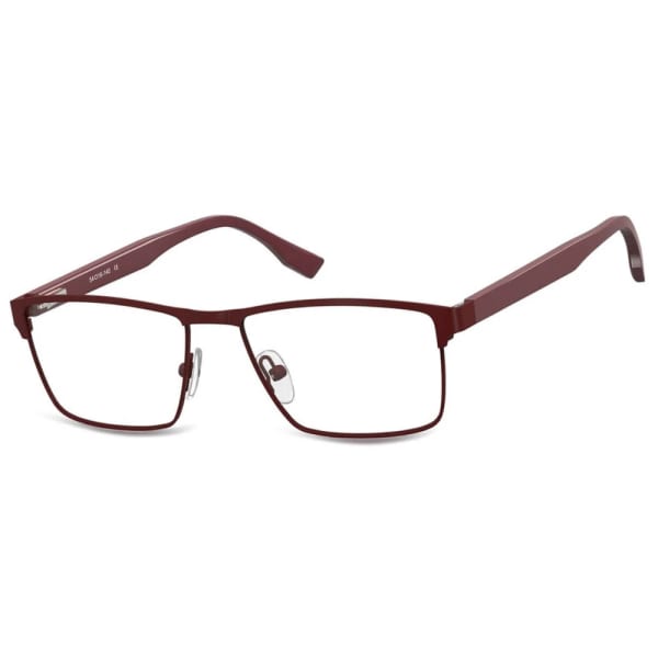 Męskie oprawki korekcyjne okulary zerówki 876D bordowe