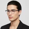 Okrągłe oprawki korekcyjne okulary zerówki TR-97D czerwony transparentny  