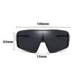 Sportowe okulary przeciwsłoneczne lustrzanki z filtrem UV400 STS-01 czarny/srebrny