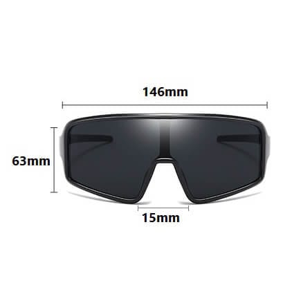 Sportowe okulary przeciwsłoneczne lustrzanki z filtrem UV400 STS-01C czarny/zielony