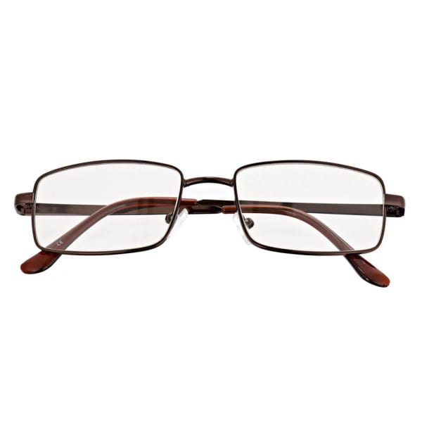 Plusy +0.50 Fotochromowe okulary do czytania z flexami ST342A brązowe