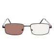 Plusy +1.00 Fotochromowe okulary do czytania z flexami ST342A brązowe
