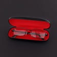Plusy +3.50 Fotochromowe okulary do czytania z flexami ST342 czarne