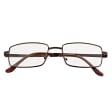 Plusy +3.50 Fotochromowe okulary do czytania z flexami ST342A brązowe