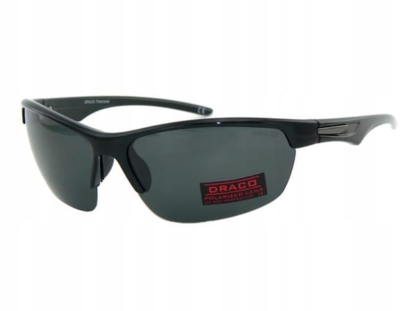 Sportowe okulary z dwoma soczewkami polaryzacyjnymi czarna i żółta - DRS-53C3