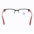 Męskie okulary +3.00 do czytania i komputera Blue Light+Antyrefleks STL281 czarny/czerwony