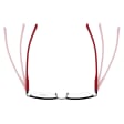 Męskie okulary +3.50 do czytania i komputera Blue Light+Antyrefleks STL281 czarny/czerwony