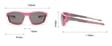 Dziecięce 5-9 lat gumowe okulary przeciwsłoneczne polaryzacyjne POL-JR-62A czarny/czerwony