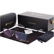 Męskie okulary Fotochromowe PREMIUM +0.75 do czytania z antyrefleksem STF380