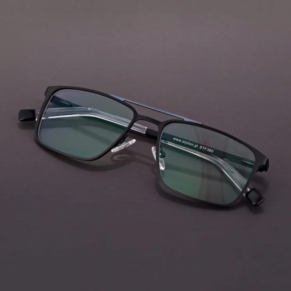 Męskie okulary Fotochromowe PREMIUM +3.00 do czytania z antyrefleksem STF380