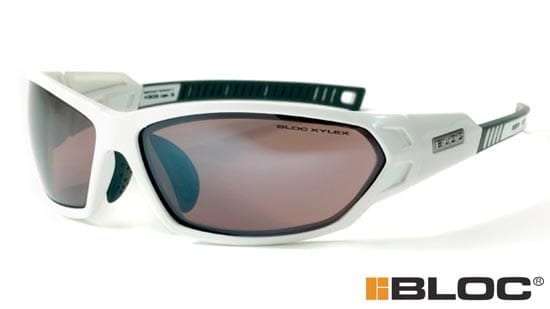 Okulary przeciwsłoneczne sportowe BLOC scorpion x303 biały/brąz