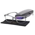 Męskie okulary +3.00 do czytania i komputera Blue Light ST339 szare