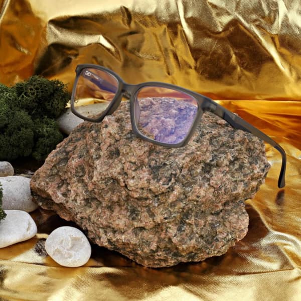 Męskie okulary +3.00 do czytania i komputera Blue Light ST339 szare