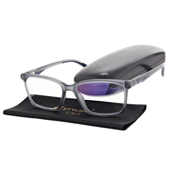 Męskie okulary +3.50 do czytania i komputera Blue Light ST339 szare