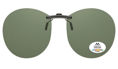 Nakładki zielone Pilotki polaryzacyjne na okulary korekcyjne Montana C4A