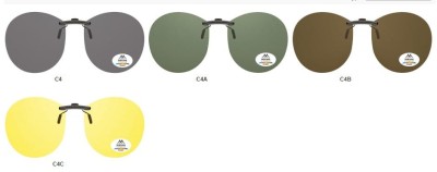 Nakładki zielone Pilotki polaryzacyjne na okulary korekcyjne Montana C4A