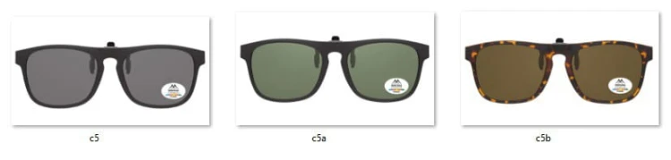 Nakładki czarne polaryzacyjne na okulary korekcyjne Montana C5